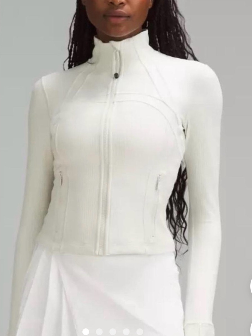Lululemon Define Cropped Jacket - Ivory - 6